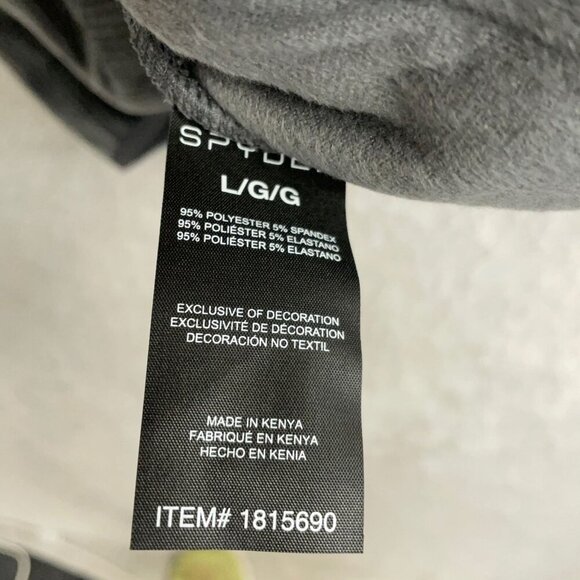 NWOT Spyder Men's L Velvet Half-Zip Pullover Ribbed Sweatshirt - Picture 6 of 10